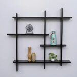 Wooden Wall Shelf for Living Room