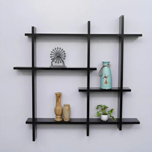 Wooden Wall Shelf for Living Room
