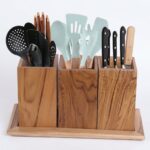 Wooden Kitchen Utensils Holder