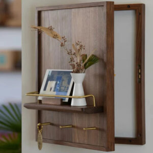 Walnut Electricity Meter Box Cover